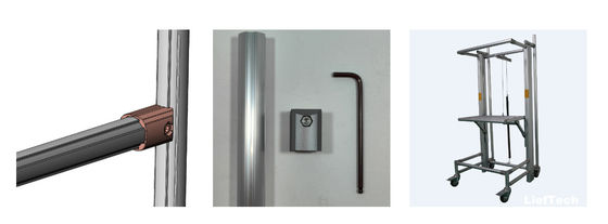 ব্যাসার্ধ 43mm স্ট্যান্ডার্ড সাইজ অ্যালুমিনিয়াম খাদ পাইপ টিউব কারাকুরি সিস্টেমের জন্য