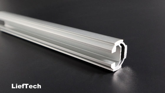 OEM 19 মিমি ব্যাসার্ধ অ্যানোডাইজড অ্যালুমিনিয়াম পাইপ টিউবিং গ্রুভ সহ